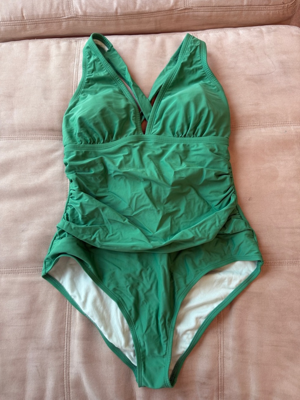 Beautiful Emerald Green Tummy Control One Piece Swimsuit Size OX CUPSHE NWT